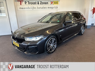 BMW 5-serie Touring 520i High Executive M Sport | Facelift | Panoramadak | Luxe lederen bekleding | Laser-LED | Nederlands geleverd | Memory seats | Sfeerverlichting | Apple carplay | Adaptief onderstel | Keyless | Cruise control | Climate control | Stoelverwarming | Unieke