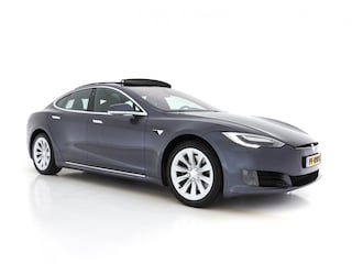 Tesla Model S 235 Kw Base [ 3-Fase ] (INCL-BTW) *PANO | AUTO-PILOT | KEYLESS | FULL-LED | 1/2-LEATHER | NAVI-FULLMAP | SURROUND-VIEW | APP-CONNECT | LANE-ASSIST | DIGI-COCKPIT | DAB | SPORT-SEATS | 19"ALU