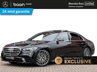 Mercedes-Benz S 450 4-Matic Lang AMG Line | Distronic | Spoorassistent | Achterasbesturing | Stoelventilatie en verwarming | Panoramadak | Head-up display | Luchtvering | Burmester 3D surround