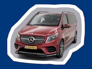 Mercedes-Benz V-klasse 250d DC Extra Lang AMG 4-Matic Hyacinth Red metallic Dubbele Cabine Leder Dubbele Schuifdeur Lane Assist