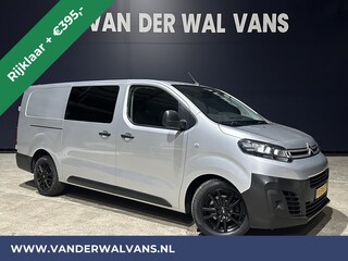 Citroën Jumpy 2.0 BlueHDI **MARGE, GEEN BTW** 123pk L3H1 XL Dubbel cabine Euro6 Airco | Navigatie Cruisecontrol, Apple Carplay, Android Auto, Trekhaak, Parkeersensoren, 5-Zits