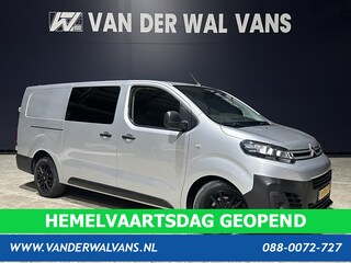 Citroën Jumpy 2.0 BlueHDI **MARGE, GEEN BTW** 123pk L3H1 XL Dubbel cabine Euro6 Airco | Navigatie Cruisecontrol, Apple Carplay, Android Auto, Trekhaak, Parkeersensoren, 5-Zits