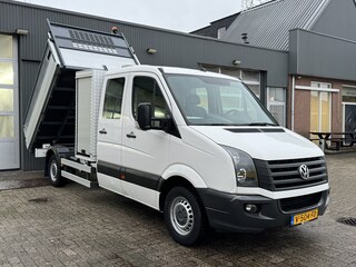 Volkswagen Crafter 2.0 TDI Maxi Kipper 3500kg trekgewicht Euro 6 Airco Cruise controle 6-Persoons Telefoonverbinding Gereedschapskist Kieper Open laadbak Pick-up Bpm vrij