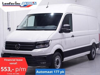 Volkswagen Crafter 35 2.0 TDI 177 pk L3H3 Aut. va 553,- p/mnd Navi Camera, Lane Assist, LED Koplampen, PDC V+A, 3-Zits, Nieuw