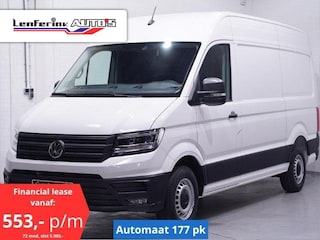 Volkswagen Crafter 35 2.0 TDI 177 pk L3H3 Aut. va 553,- p/mnd Navi Camera, Lane Assist, LED Koplampen, PDC V+A, 3-Zits, Nieuw