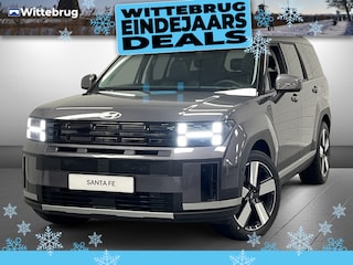 Hyundai Santa Fe 1.6 T-GDI HEV Premium Sky 7p. Nieuw model! Full Hybride met Panorama Schuifdak, Navigatie, Leder en 7 Persoons Uit voorraad leverbaar!