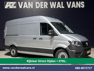 Volkswagen Crafter 2.0 TDI 140pk L3H3 L2H2 Euro6 *Rijklaar Direct Rijden* Airco | Navigatie | Apple Carplay | Android Auto | Cruisecontrol Bijrijdersbank, 3000kg trekvermogen, zilver