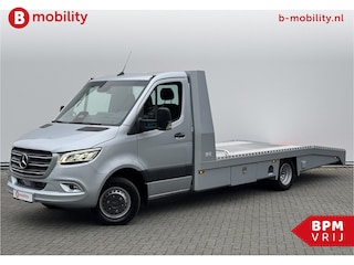 Mercedes-Benz Sprinter 519 CDI Tijhof AluLiner V/A €32 Per Dag!! Luchtvering NIEUW! MJ.2025 Autotransporter/ Oprijwagen | Lier | 3-Zitplaatsen | AppleCarPlay | DAB | Adaptive Cruise Control | Navigatie | Trekhaak