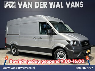 Volkswagen Crafter 2.0 TDI 141pk L3H3 L2H2 Euro6 Airco | Navigatie | Apple Carplay | Cruisecontrol Android Auto, Bijrijdersbank, 3000kg trekvermogen, zilver