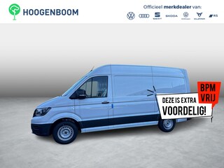 Volkswagen Crafter Bedrijfswagens Trendline L3H3 35 (140 pk) 103 kW pk 6 versn. Hand | BPM vrij | Vierseizoensbanden | Trekhaak met vaste kogel (inclusief aanhangwagenstabilisator) | Middelhoog dak (h3) | Achteruitrijcamera (rear view) |