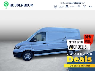 Volkswagen Crafter Bedrijfswagens Trendline L3H3 35 (140 pk) 103 kW pk 6 versn. Hand | BPM vrij | Vierseizoensbanden | Trekhaak met vaste kogel (inclusief aanhangwagenstabilisator) | Middelhoog dak (h3) | Achteruitrijcamera (rear view) |