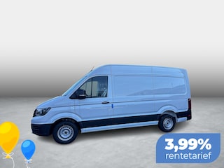 Volkswagen Crafter Bedrijfswagens Trendline L3H3 2.0 TDI (140 pk) 103 kW pk 6 vers. | BPM vrij | Bijrijdersbank inclusief opbergvak | Middelhoog dak (h3) | Radio composition met 10" touch- kleurendisplay | Stoelbekleding kunstleder "mesh" |