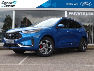 Ford Kuga 2.5 PHEV ST-Line X | 2100KG Trekgewicht | Winterpack | Trekhaak | Led verlichting | Adaptive cruisecontrol | Dodehoekdetectie | El. bestuurderstoel met memoriefunctie | Halfleer bekleed | 360° Camera | Verwarmde stoelen | Nieuw te bestellen |
