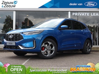 Ford Kuga 2.5 PHEV ST-Line X | 2100KG Trekgewicht | Winterpack | Trekhaak | Led verlichting | Adaptive cruisecontrol | Dodehoekdetectie | El. bestuurderstoel met memoriefunctie | Halfleer bekleed | 360° Camera | Verwarmde stoelen | Nieuw te bestellen |
