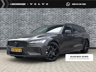 Volvo V60 2.0 T6 Plug-in hybrid AWD Plus Dark | Adaptieve Cruise Control | Panoramadak | Getint glas | Harman Kardon Audio| Contourstoelen | 20'' Polestar velgen | Spoiler | Blackpakket
