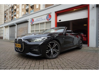 BMW 4-serie Cabrio 420i High Executive 3x M-SPORT (Exterieur/ Interieur/ Onderstel) | BMW Garantie 12/2026 | Black on Black | Nieuwstaat | Keyless | Led | Apple | Memory | Virtual Cockpit | Sfeerverlichting