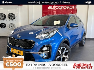 Kia Sportage 1.6 T-GDI 4WD DynamicLine Automaat, boekjes compleet, dealer onderhouden, navigatie, cruise control, achteruitrij camera, parkeersensoren, Apple CarPlay/Android Auto