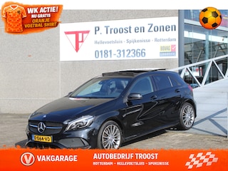 Mercedes-Benz A-klasse 250 AMG Automaat/Panoramadak/Navigatie/Cruise control/Apple Carplay/Parkeersensoren/Lederen bekleding/Parkeersoren rondom/Stoelverwarming/Inklapbare spiegels/Keyless/Led koplampen