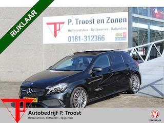 Mercedes-Benz A-klasse 250 AMG Automaat/Panoramadak/Navigatie/Cruise control/Apple Carplay/Parkeersensoren/Lederen bekleding/Parkeersoren rondom/Stoelverwarming/Inklapbare spiegels/Keyless/Led koplampen