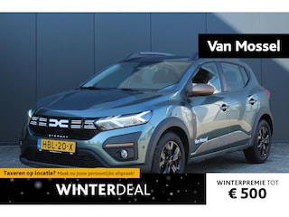 Dacia Sandero Stepway 1.0 TCe 110Pk Extreme | Navigatie | Draadloze Apple & Android Carplay | Parkeersensoren Voor & Achter | BlindSpot | Middenarmsteun | Camera | Hoogte verstelbare bestuurderstoel |