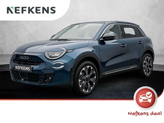 Fiat 600 SUV La Prima 100 pk Automaat | Navigatie | Achteruitrijcamera | Parkeersensoren Voor en Achter | Voorstoelen Verwarmd | Keyless Entry/Start | Elektrische Achterklep met Sensor | Dodehoek Detectie | Adaptieve Cruise Control | 18" Lichtmetalen Velgen | Apple Carplay/Android Auto |