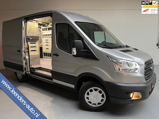 Ford Transit SERVICEWAGEN 350 2.0 TDCI EURO6 L2H2 TREND 3PERSOONS, SORTIMO INRICHTING AIRCO CAMERA GRIJS METALLIC RIJKLAARPRIJS!