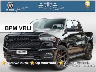 Dodge Ram 1500 2025 3.0L HURRICANE BIGHORN NIGHT | BPM VRIJ | 22 Inch 4 PLAY | Lederen Bekleding | LPG in of onderbouw | Deksel | Panoramadak