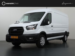 Ford Transit 350 2.0 TDCI L3 H2 Trend | Navigatie | Stoelverwarming | Trekhaak 2500 KG AHW | Airco | 3-Zits | NIEUW | Carplay - Android Auto | Laadruimte Pakket | Cruise Control | Multifuntioneel Stuurwiel