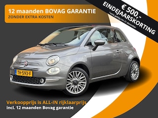Fiat 500 CABRIO TWINAIR TURBO LOUNGE NAVI/CRUISE/LED/52.000 KM/NL-AUTO