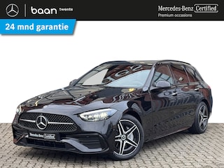 Mercedes-Benz C 300 e Estate Premium Plus AMG Line Automaat | Distronic | Memory | Spoorassistent | Dodehoekassistent | Smartphone integratie | Panoramadak | Head-Up display | 360 Camera | Trekhaak | Burmester 3D surround sound system