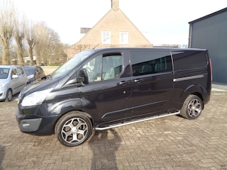 Ford Transit Custom 290 2.2 TDCI L2H1 Limited DC Dubbel cabine, side bars, navigatie, pdc v+a, trekhaak, 6 persoons, LM velgen