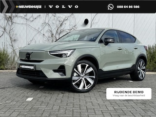 Volvo EC40 Single Motor Plus 69kWh | Adaptieve Cruise Control | 22 Inch lichtmetalen velgen | Black Pakket | Dodehoekdetectie | Keyless entry | Panoramadak