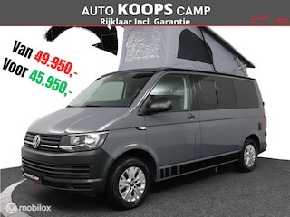 Volkswagen Transporter Buscamper 2.0TDi 102Pk Euro-6 Inbouw nieuw California- look | 4-slaapplaatsen | Slaaphefdak | NIEUWSTAAT
