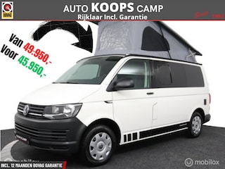 Volkswagen Transporter Buscamper 2.0TDi 102Pk Euro-6 Inbouw nieuw California-look 4-slaapplaatsen | Slaaphefdak | NIEUWSTAAT