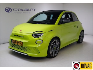 Abarth 500 Cabrio Scorpionissima 42 kWh 155 PK | JBL | Camera | Stoelverwarming PDC, 18" LMV, Navigatie. Sportstoelen