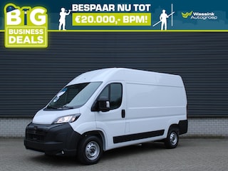 Peugeot Boxer Zwaar 2.2 HDi 140PK L2H2 3,5T I Trekhaak 3000 kg trekgewicht I Pack Techno Plus I Verzwaarde vering I Navigatie