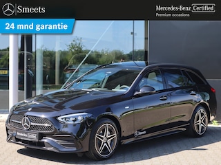 Mercedes-Benz C-klasse Estate 300 e Business Solution AMG | Panoramadak | Memory Seats | Dodehoekassistent | Trekhaak | 360 camera | LED | Automaat