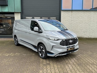 Ford Transit Custom 300 L2 Sport BPM vrij Stoel + Stoel 170 PK 360° AUTOMAAT 2X SCHUIFDEUR ELEKTR TREKHAAK ACC STUURWIEL VERWARMING DRAADLOOS LADEN