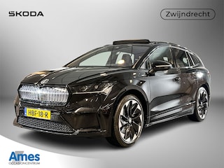 Skoda Enyaq Sportline | Panoramadak | Business upgrade pakket | Lm velgen zwart betria 21 inch Zwart |