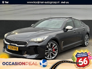 Kia Stinger 3.3 V6 T-GDI AWD GT 370 PK, Schuif/kanteldak, Lederen bekleding, 360" Camera, BTW-auto, Onderhoudshistorie! Stoelkoeling & Verwarming, Stuurwiel verwarmd, Dodehoekdetectie