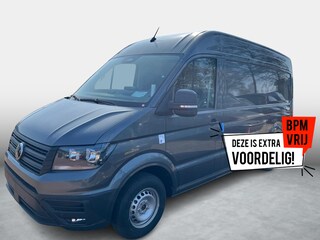 Volkswagen Crafter Bedrijfswagens Highline L3H3 2.0 TDI 130 kW 177 pk 8 versn. Auto | BPM vrij | Achterdeuren met ruiten | Bijrijdersbank inclusief opbergvak | Middelhoog dak | Trekhaak met vaste kogel |