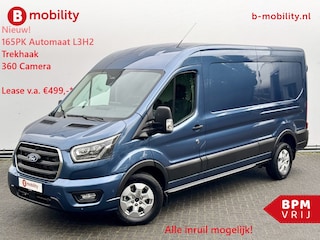 Ford Transit 350 2.0 TDCI 165PK L3H2 Limited Nieuw Type Automaat Trekhaak 2.800kg | UNIEK* | Trekhaak 2.800kg | Rondomzicht Camera | Apple CarPlay