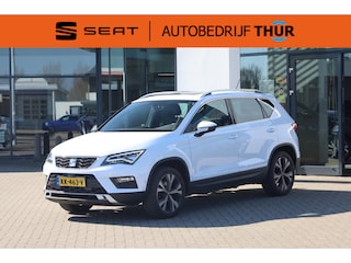 Seat Ateca 1.4 EcoTSI Xcellence 110KW-150PK, Trekhaak, Panoramadak, Upgrade professional plus, 18" velgen bicolour, performance, elektrische achterklep, area view, park assist, DAB+, alcantara zwart, navigatie plus, easy open achterklep met voetbediening, 2e eigenaar nieuw door ons geleverd en onderhouden, etc.