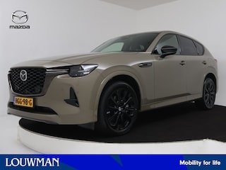 Mazda CX-60 2.5 e-SkyActiv PHEV Homura Plus | Elektrisch glazen panorama-dak | Dodehoek Ass. | LM velgen | Stoelverwarming | 360 Camera | Navigatie |