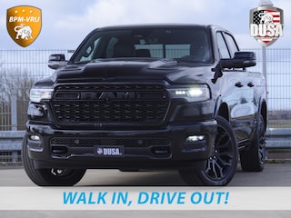 Dodge Ram 1500 | Limited | Night | 3.0L Twin-Turbo I6 | High Output | BPM-VRIJ | Passenger Display | 14,4 Touch Screen | Harman Kardon | RAMBOX Getoonde accessoires zijn verkrijgbaar tegen meerprijs