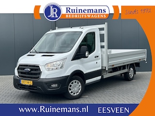 Ford Transit 350 2.0 TDCI 130 PK WB 395 / 4.408 KM !! / LANGE UITVOERING PICK UP / 1e EIG. / AIRCO / CRUISE / 2.800 KG AHG