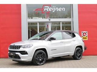 Jeep Compass 4xe 240PK Plug-in Hybrid S | NAVIGATIE 10,25 "TOUCHSCREEN | APPLE CARPLAY/ANDROID AUTO | ACHTERUITRIJ CAMERA | DAB+ RADIO | CLIMATE CONTROL | 19"GLOSS BLACK LICHTMETALEN VELGEN | ADAPTIVE / CRUISE CONTROL | DIGITAAL INSTRUMENTENPANEEL | LEDEREN BEKLEDING | ELEKTRISCH BEDIENBARE ACHTERKLEP | FULL LED KOPLAMPEN | LED MISTLAMPEN / BOCHTVERLICHTING | KEYLESS ENTRY & START | DRAADLOOS LADEN TELEFOON |  ELEKTRISCH BEDIENBARE BESTUURDERSSTOEL MET GEHEUGENFUNCTIE |
