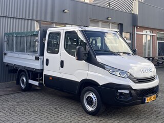 Iveco Daily 35S12D 2.3 345 6 persoons 3500kg trekgewicht Airco Euro 6 Pick-up Open laadbak Bakwagen 1e eiegenaar P-up