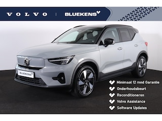 Volvo XC40 Extended Range Ultimate 82 kWh - Panorama/schuifdak - IntelliSafe Assist & Surround - 360º Camera - Verwarmde voorstoelen, stuur & achterbank - Parkeersensoren voor & achter - Draadloze tel. lader - Warmtepomp - Extra getint glas - Elektr. inklapbare trekhaak - 19' LMV