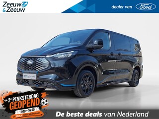 Ford Transit Custum 320 L1H1 Sport 65 kWh DC | Dubbele Schuideur | Camera | Trekhaak | 17" Lichtmetaal | Halfleer bekleed | Led verlichting | El. Verst. bestuurdersstoel| Apple Carplay&Android Auto |
